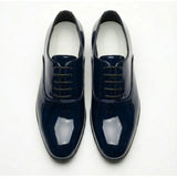 Scarpe Oxford da uomo eleganti in similpelle verniciata