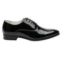 Scarpe Oxford da uomo eleganti in similpelle verniciata