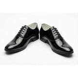 Scarpe Oxford da uomo eleganti in similpelle verniciata