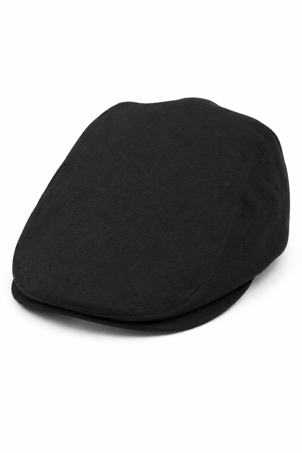 Berretto piatto da uomo Grandad Baker, nero, 8 pannelli, in tweed, vintage, classico, elegante, casual, anni '20