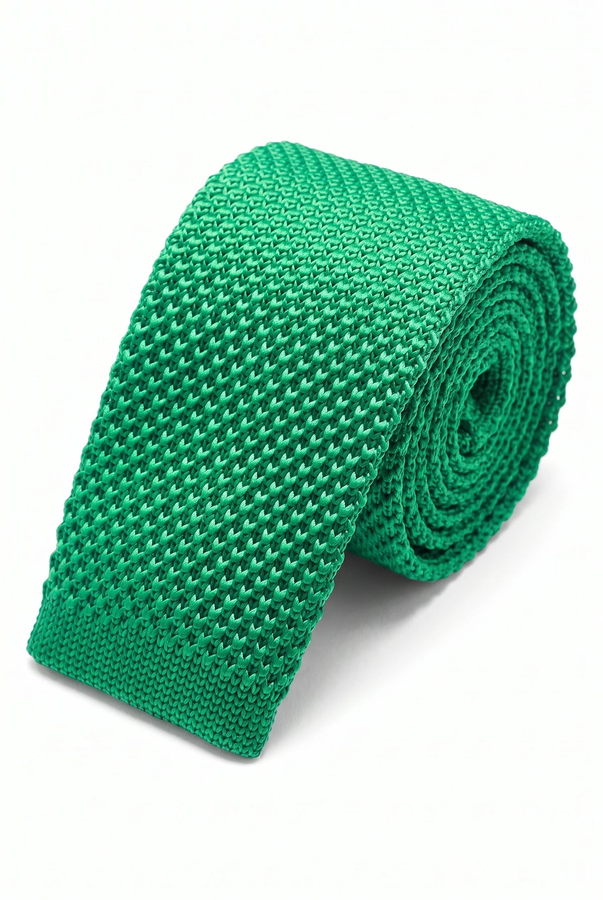 Cravatta da uomo in maglia verde
