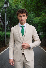 Cravatta da uomo in maglia verde
