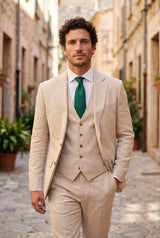 Cravatta da uomo verde slim 6 cm