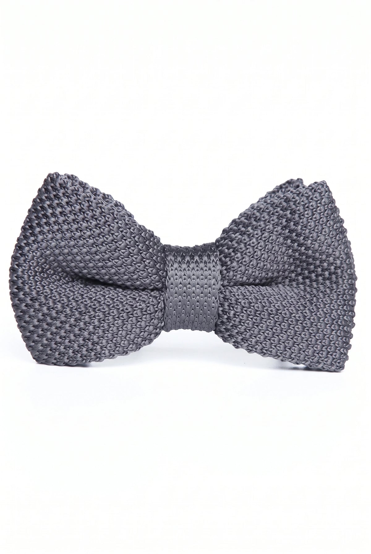 Papillon da uomo grigio in maglia