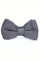 Papillon da uomo grigio in maglia