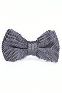 Papillon da uomo grigio in maglia