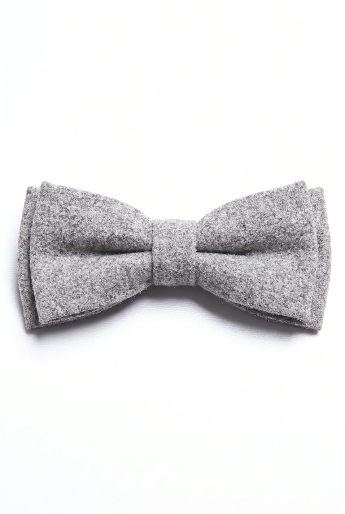 Papillon da uomo in tweed grigio