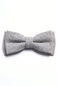 Papillon da uomo in tweed grigio