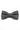 Papillon da uomo in misto lana tweed grigio