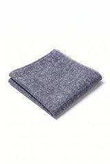 Fazzoletto da taschino da uomo in misto lana tweed grigio