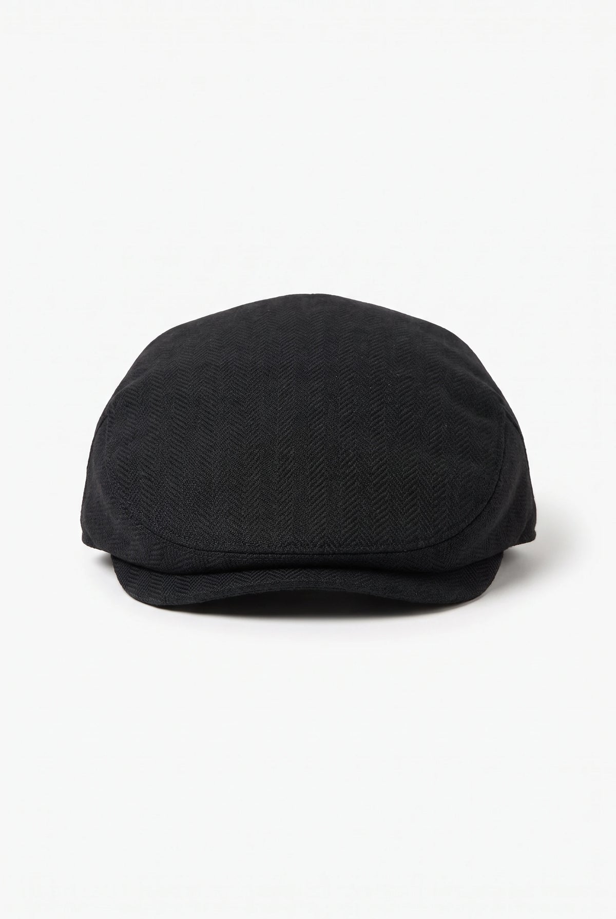Berretto piatto classico da uomo nero