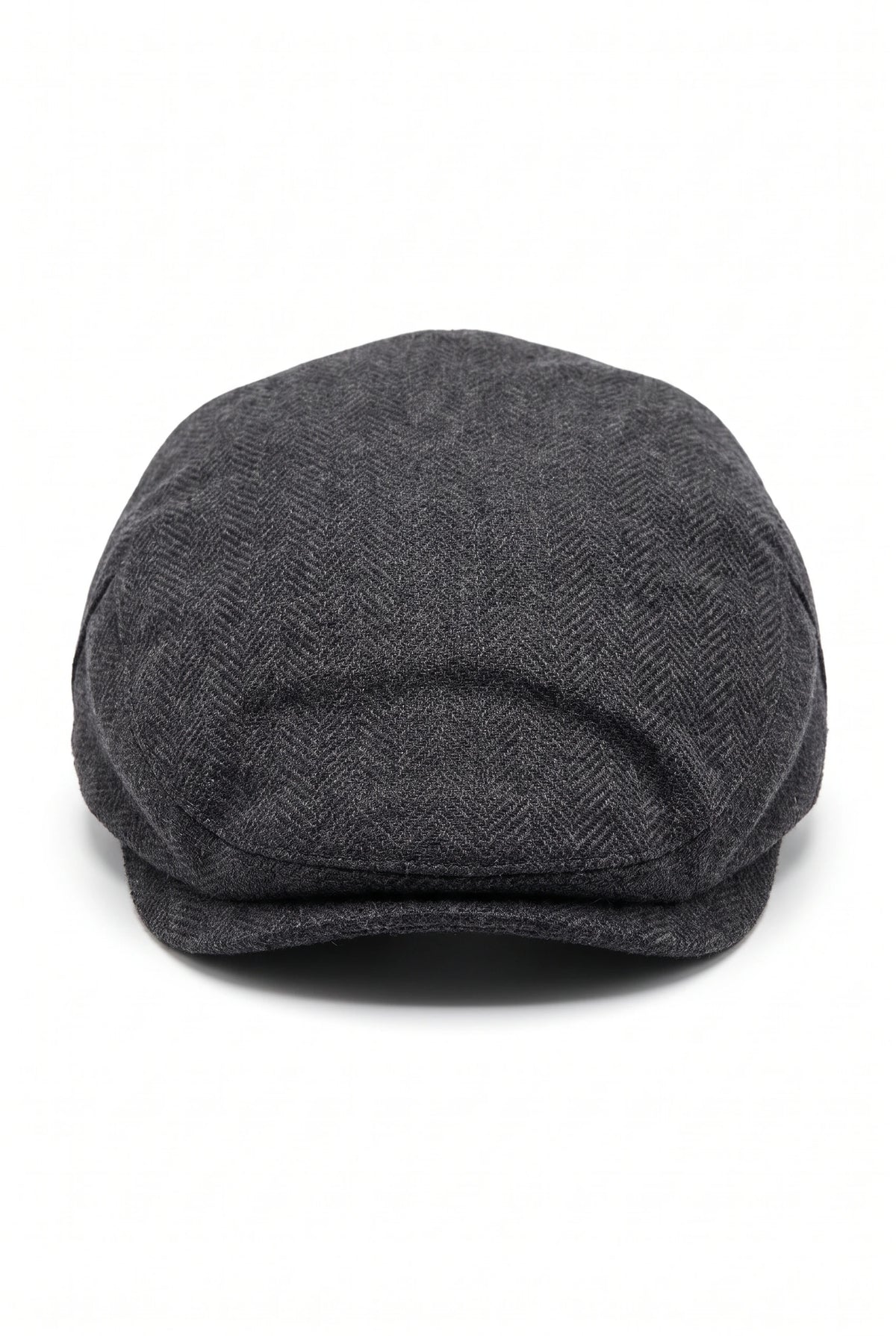 Cappello classico da uomo color antracite con visiera piatta