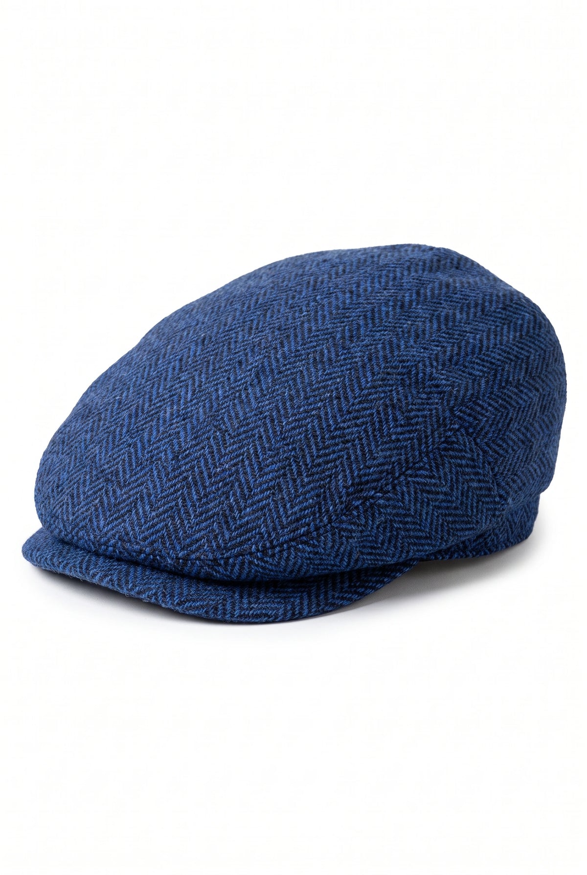 Berretto piatto classico da uomo blu navy