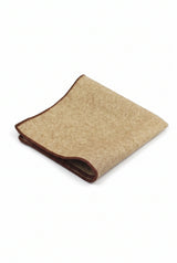 Fazzoletto da taschino da uomo in tweed color kaki
