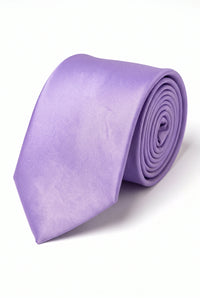 Set di cravatte da uomo color lavanda