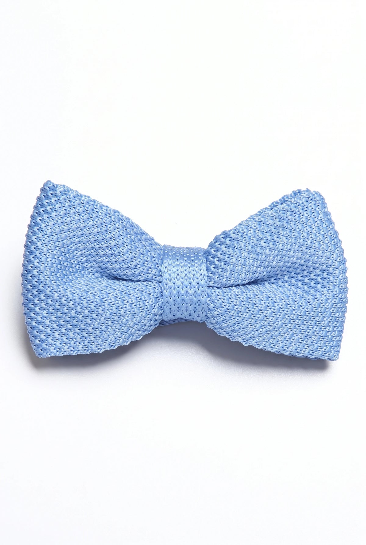 Papillon da uomo in maglia azzurra