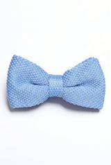 Papillon da uomo in maglia azzurra