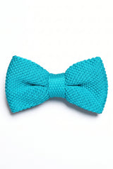 Papillon da uomo in maglia azzurra