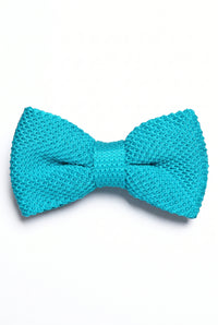 Papillon da uomo in maglia azzurra