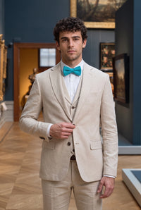 Papillon da uomo in maglia azzurra