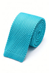 Cravatta da uomo in maglia azzurra