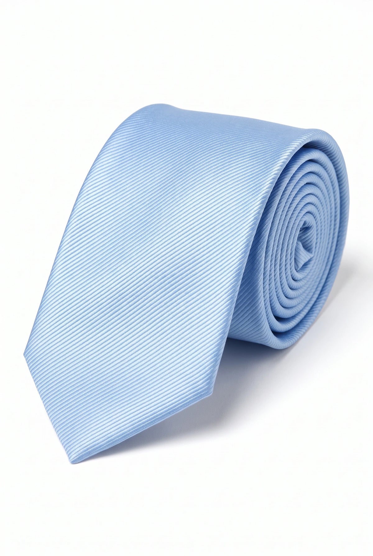 Cravatta slim da uomo azzurra