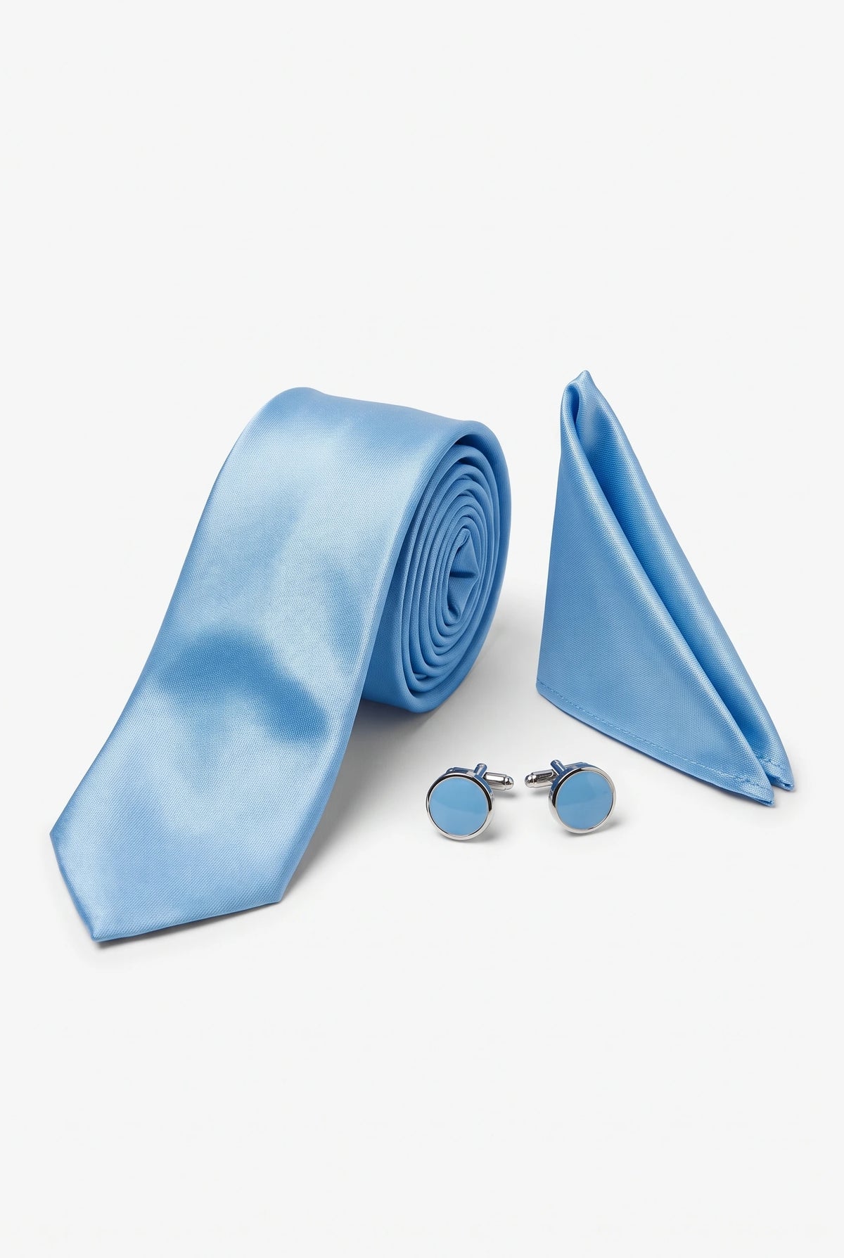 Set di cravatte da uomo azzurre