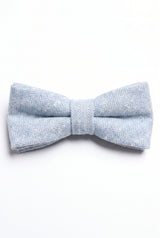 Papillon da uomo in tweed azzurro chiaro