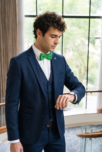 Papillon da uomo in maglia verde chiaro
