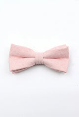 Papillon da uomo in misto lana tweed rosa chiaro