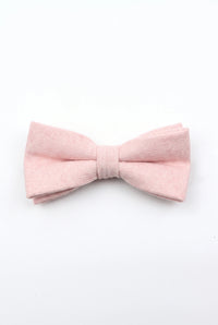 Papillon da uomo in misto lana tweed rosa chiaro