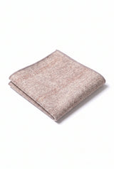 Fazzoletto da taschino da uomo in misto lana tweed rosa chiaro
