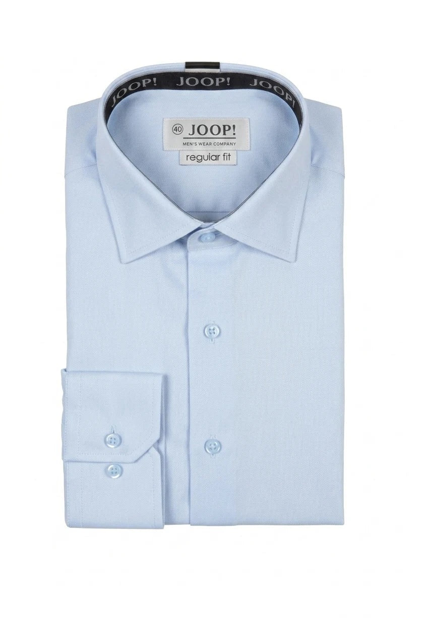 Camicia elegante da uomo a maniche lunghe con bottoni - Blu