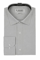 Camicia elegante da uomo a maniche lunghe con bottoni - grigia