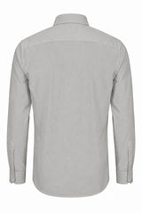 Camicia elegante da uomo a maniche lunghe con bottoni - grigia