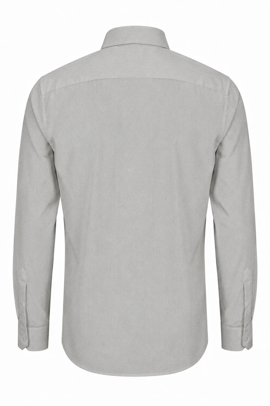 Camicia elegante da uomo a maniche lunghe con bottoni - grigia