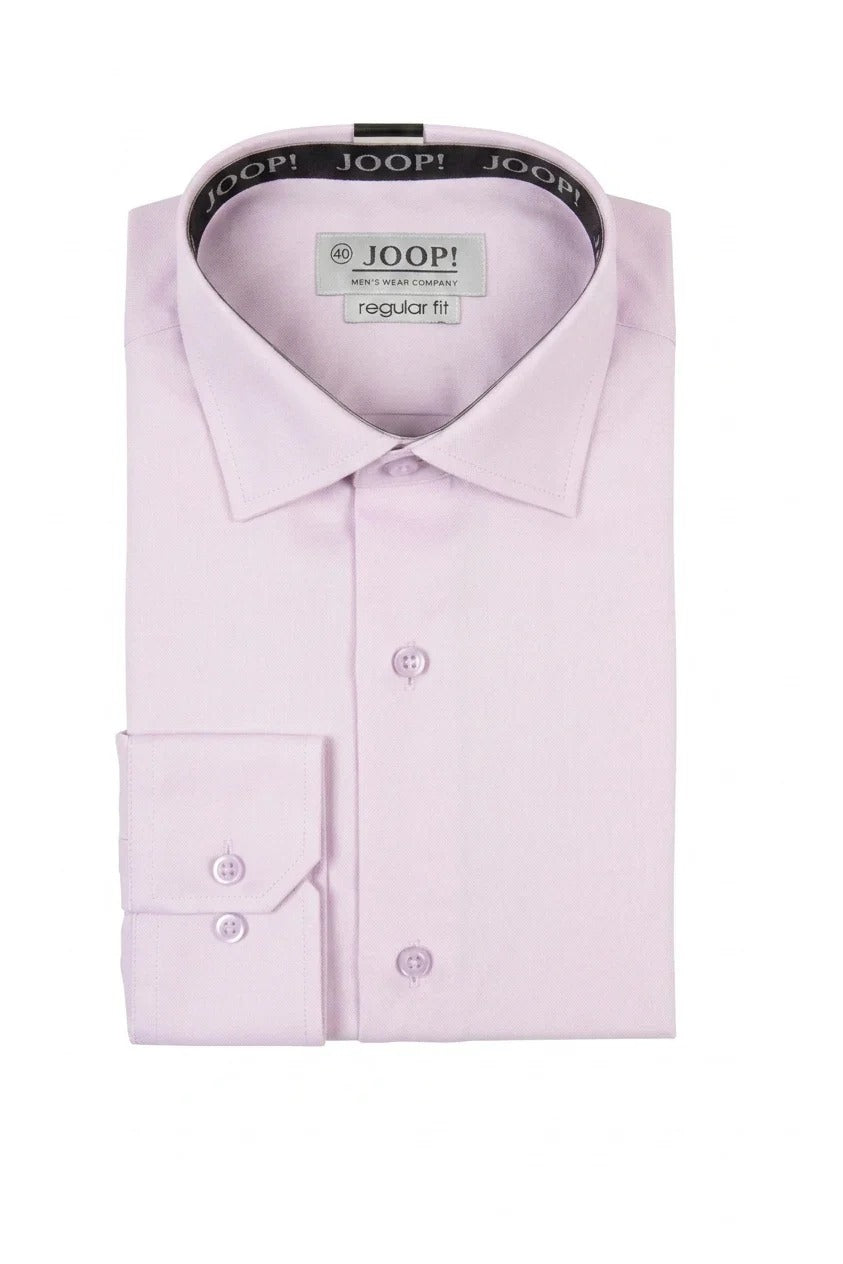 Camicia elegante da uomo a maniche lunghe con bottoni - Rosa