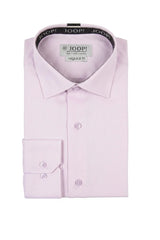 Camicia elegante da uomo a maniche lunghe con bottoni - Rosa