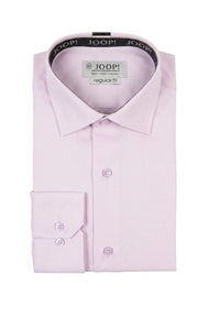 Camicia elegante da uomo a maniche lunghe con bottoni - Rosa