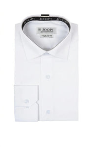 Camicia elegante da uomo a maniche lunghe con bottoni - Bianca