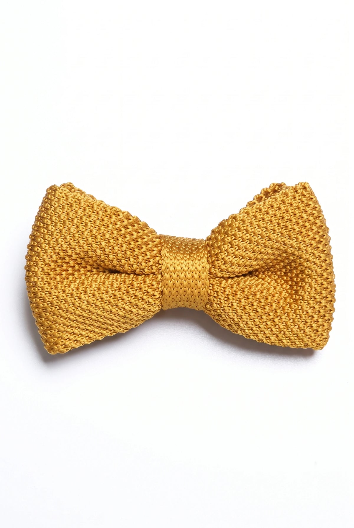 Papillon da uomo in maglia color senape