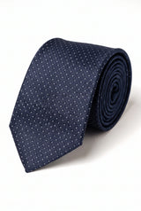 Cravatta a quadri blu navy da uomo
