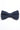 Papillon da uomo blu navy a doppio strato