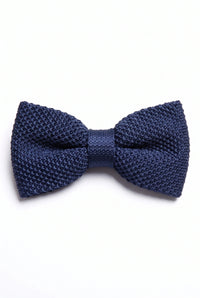 Papillon da uomo blu navy in maglia