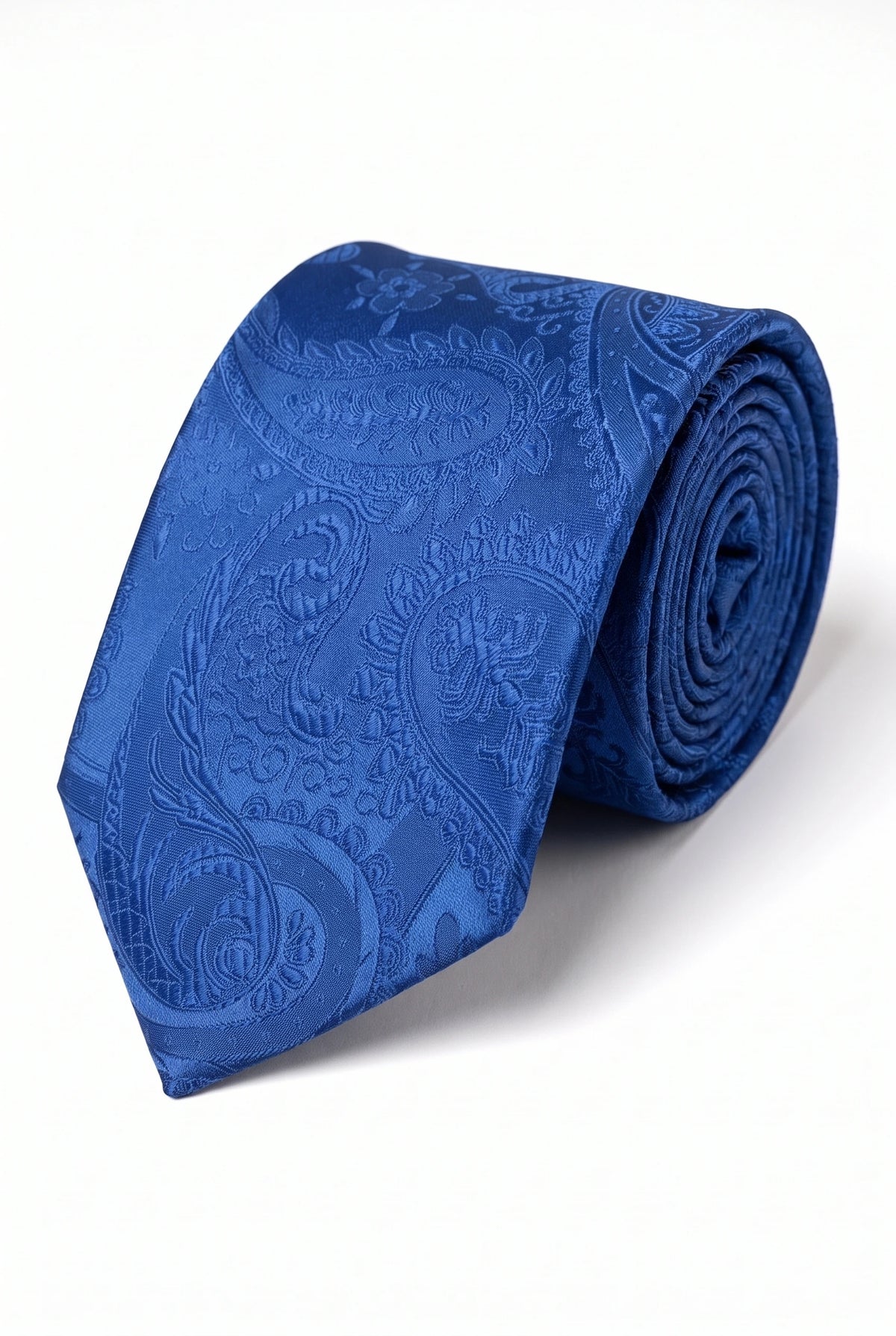 Set regalo con cravatta da uomo blu navy con motivo paisley
