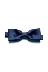 Papillon da uomo in raso blu navy