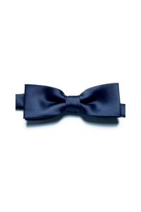 Papillon da uomo in raso blu navy