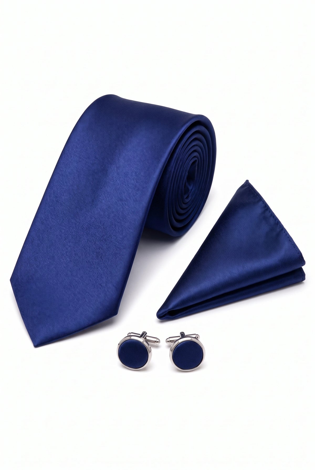 Set di cravatte blu navy da uomo