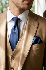 Set di cravatte blu navy da uomo