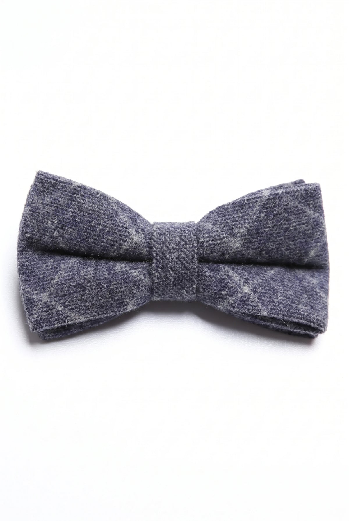 Papillon da uomo in tweed blu navy